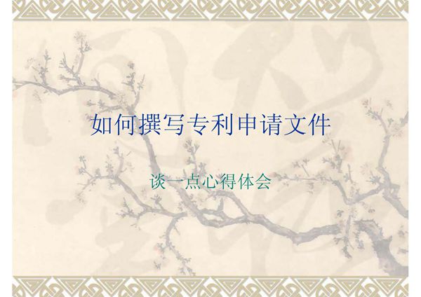 如何撰写专利申请(PPT)