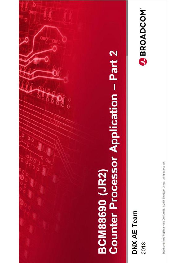 Broadcom DNX training crps APIs