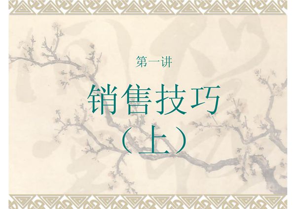 经典销售技巧培训ppt文档