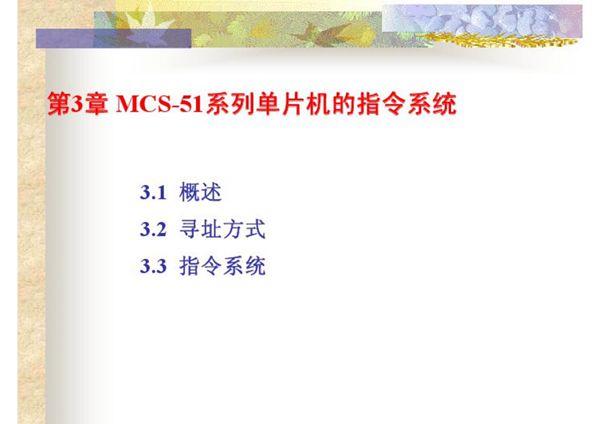 第三章  MCS-51单片机的指令系统2010春