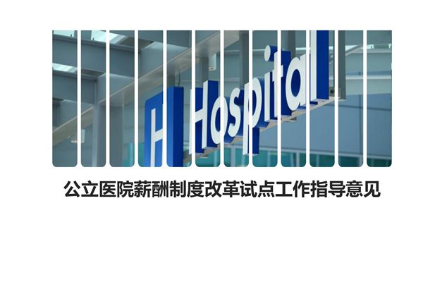 精品原创PPT公立医院薪酬制度改革试点工作指导意见