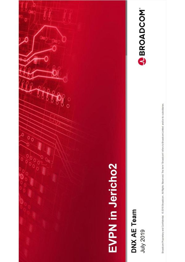 Broadcom DNX training EVPN in Jericho-2