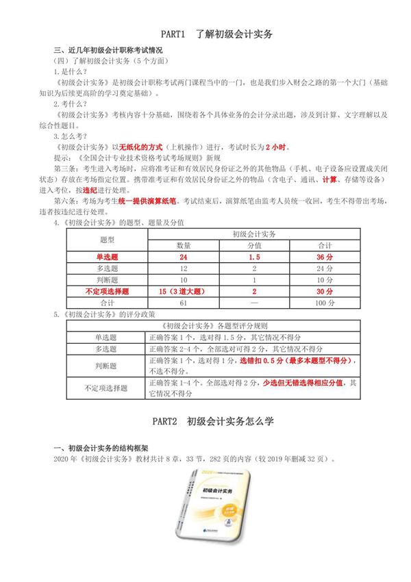2020年初级会计实务考试 第02讲 了解初级会计职称 初级会计实务怎么学