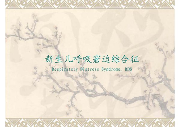 20121新生儿呼吸窘迫综合征-课件(PPT演示)