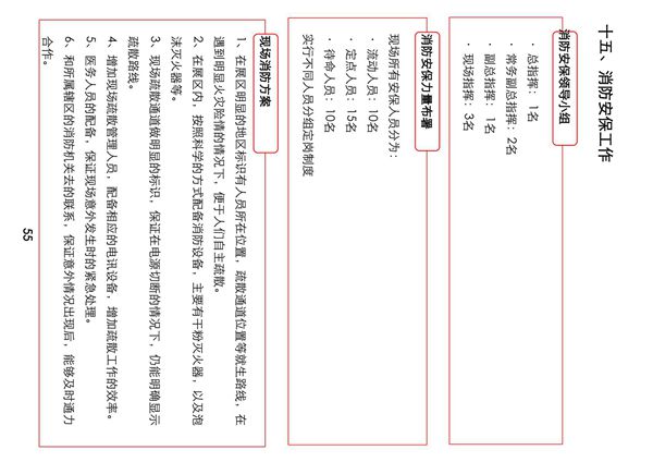 大型活动的消防安保方案
