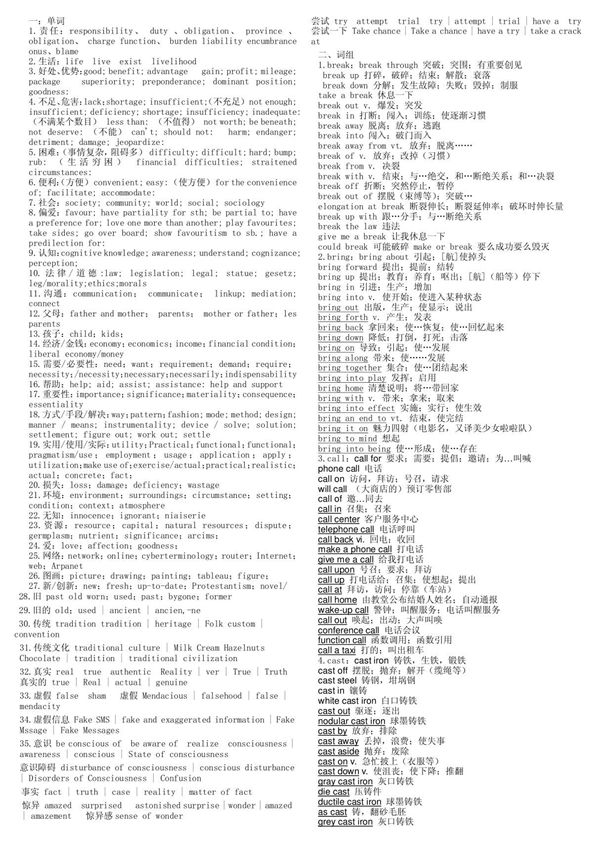 考研必备英语写作单词 词组总结