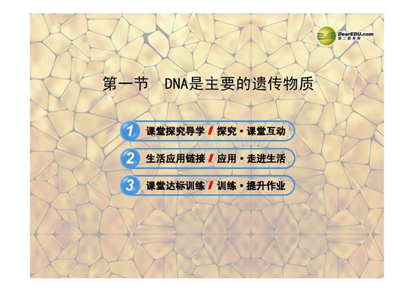 八年级生物下册 第十五章 第一节 DNA是主要的遗传物质课件 苏教版