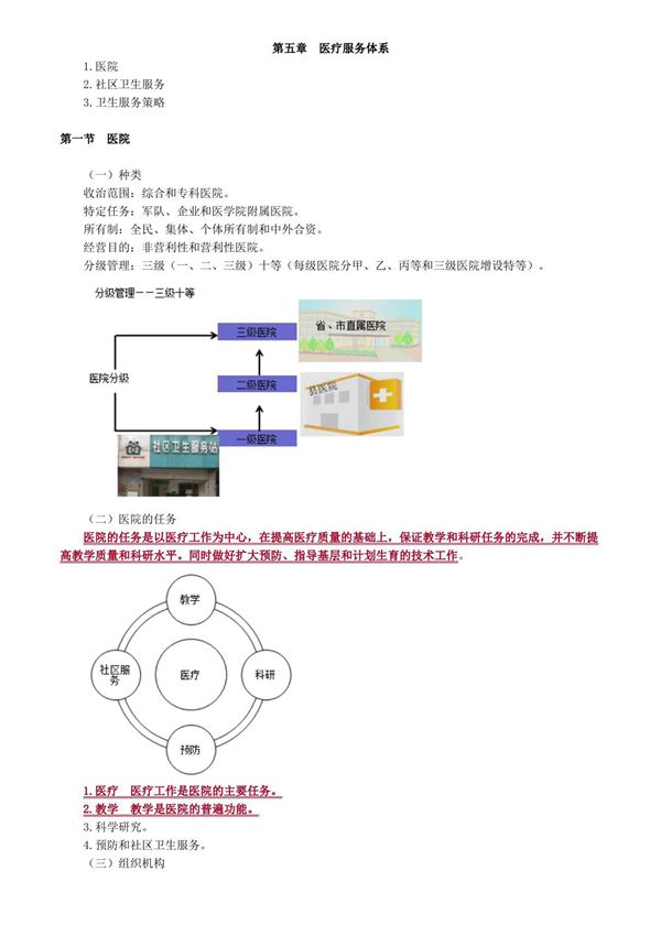 初级护师基础护理学医疗服务体系讲义