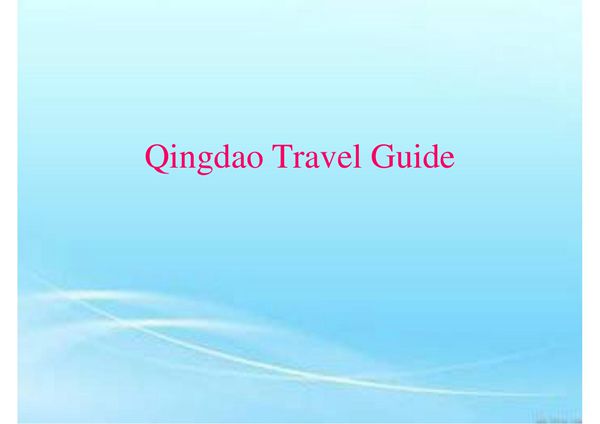青岛知名旅游景点英文版