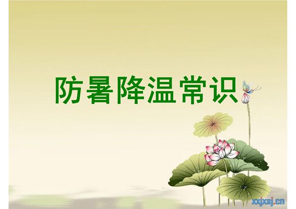 防暑降温常识-PPT(精)