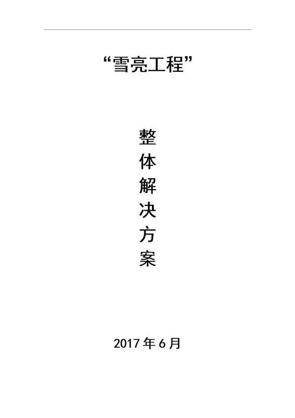 雪亮工程建设整体解决方案