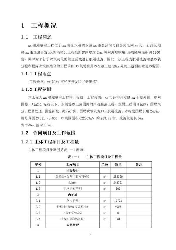某围堤 疏浚工程施工组织设计