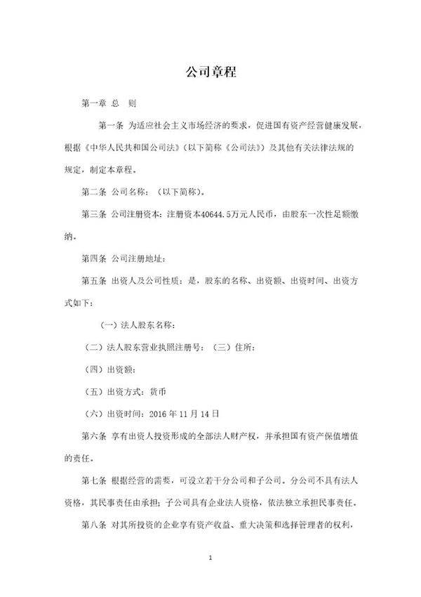 有限公司章程(新)