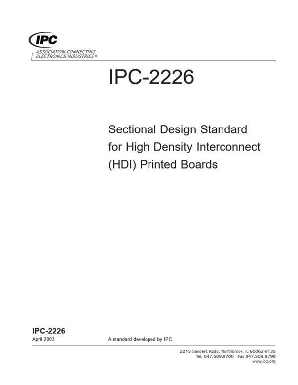 IPC-2226高密度互连(HDI)印制板设计分标准(英文版)