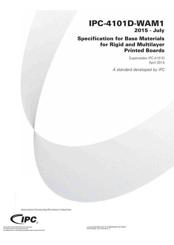 IPC-4101D刚性和多层印制板的基材规范 (英文版)