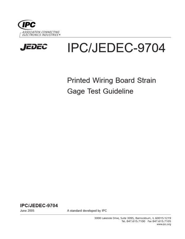 IPC-9704 PCB strain gauge test guideline