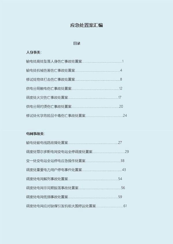 各类现场应急处置方案汇编(227页)