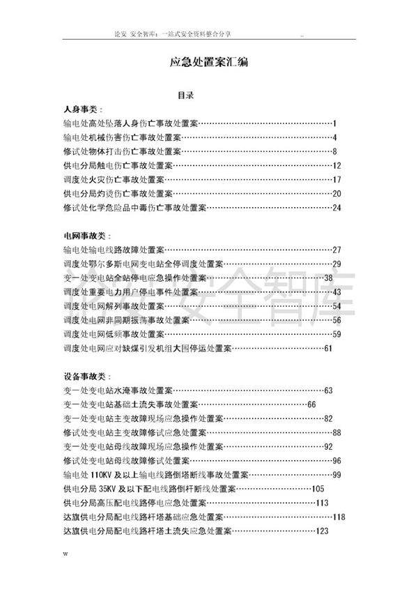 各类现场应急处置方案汇编(227页)