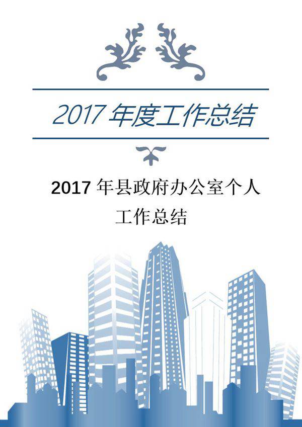 县政府办公室个人工作总结