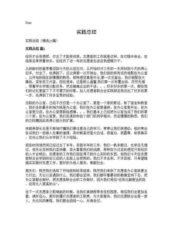实践总结25篇