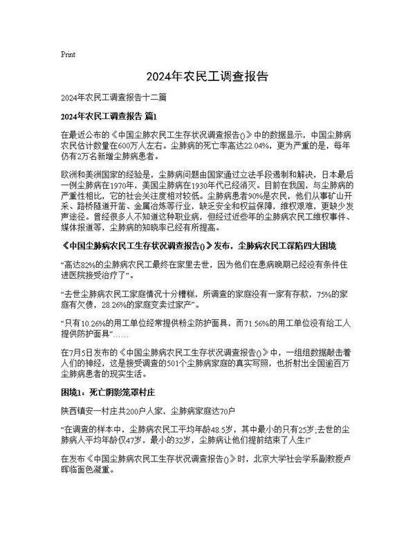 2025年农民工调查报告