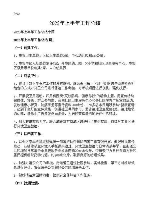 2025年上半年工作总结