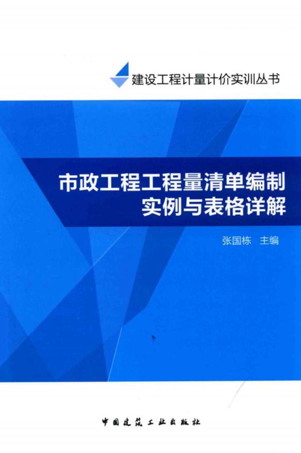 建设工程计量计价实训丛书 市政工程工程量清单编制实例与表格详解