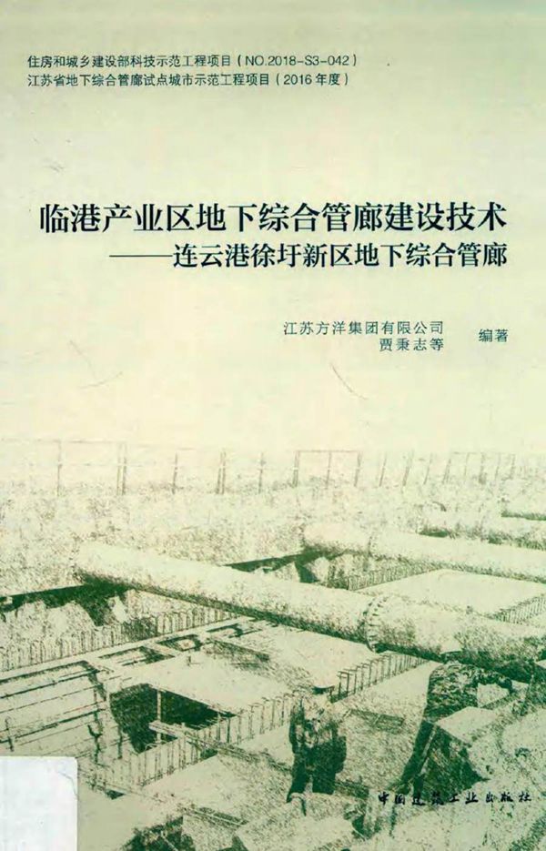 临港产业区地下综合管廊建设技术 连云港徐圩新区地下综合管廊 贾秉志 等著 (2019版)