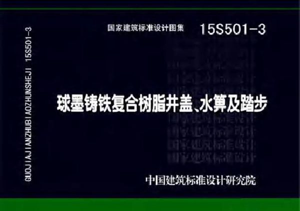 15S501-3 球墨铸铁复合树脂井盖水箅及踏步