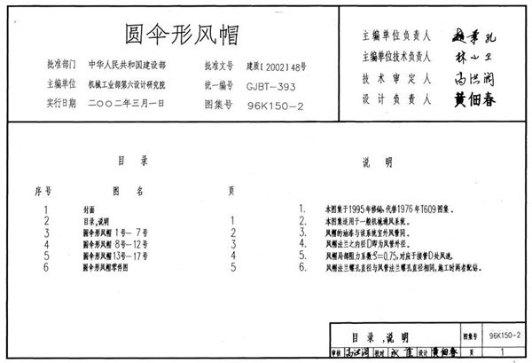 96K150-2 圆伞形风帽