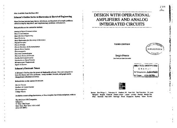 基于运放与集成电路的设计Design With Operational Amplifiers And Analog Integrated Circuits