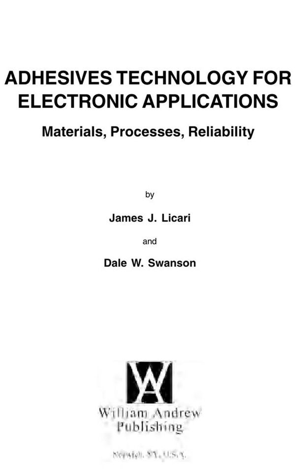 电子应用用胶粘剂技术