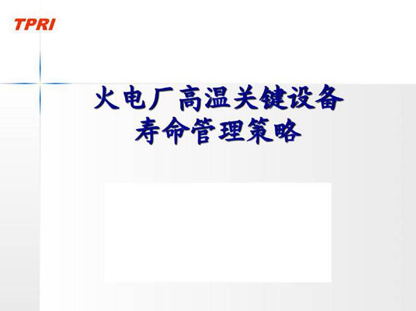 101页 火电厂高温关键设备寿命管理策略