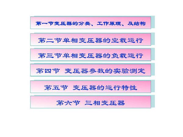超全变压器培训手册