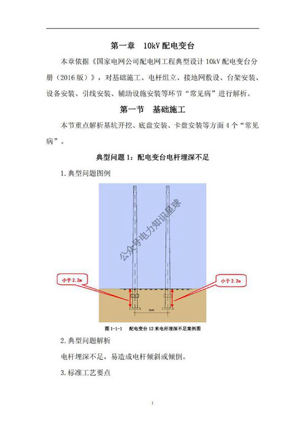 配电网工程工艺质量典型问题(变台)