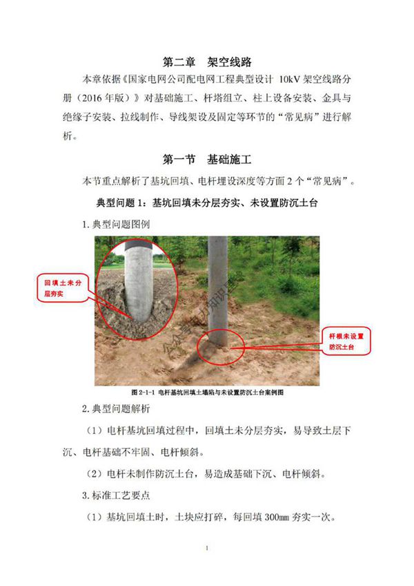 配电网工程工艺质量典型问题(架空线路)