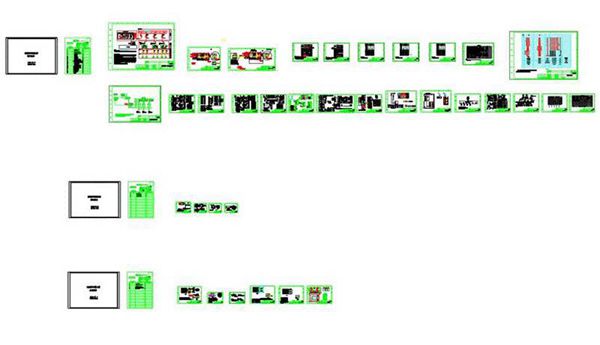 光伏发电高压并网设计cad全套图(标注齐全)
