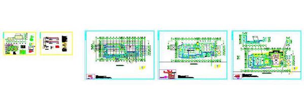 酒店大堂消防水炮电图纸