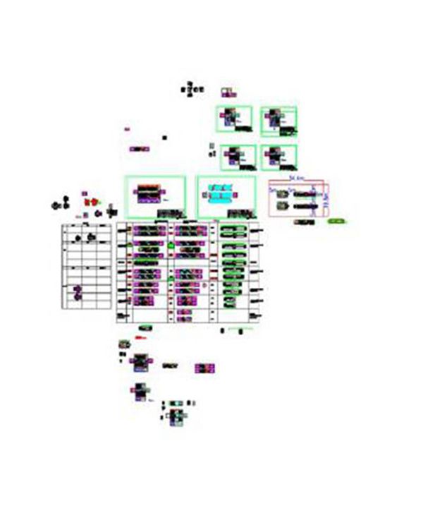 CAD版 整套储能电站集装箱设计图(多型号布局)