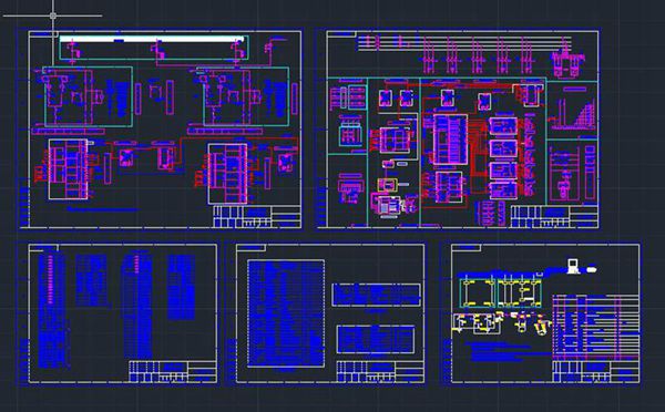 智能型箱式变电站整套设计CAD图纸