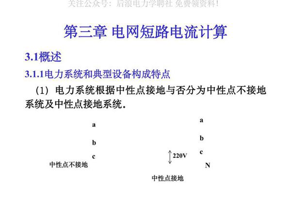 电网短路电流计算精品文档