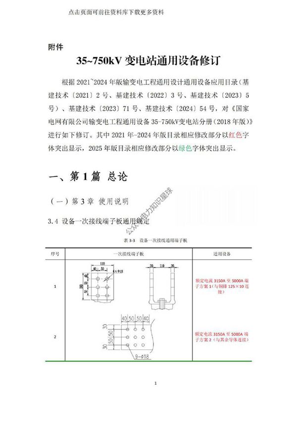 2025版国网输变电工程35750kV 变电站通用设备修订版