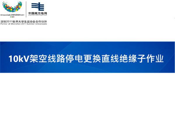 10kV架空线路停电更换直线绝缘子作业