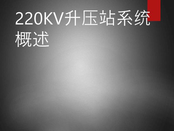 电厂220KV升压站设备介绍