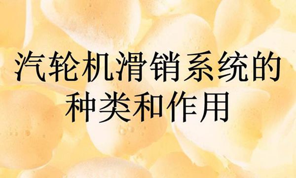 汽轮机滑销系统的种类和作用