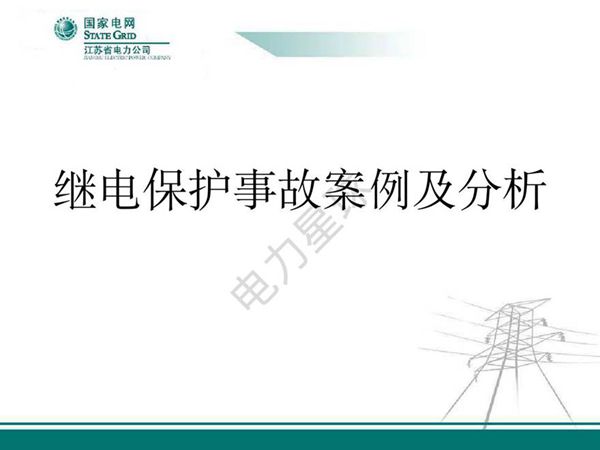 继电保护事故案例及分析(教材)-汤大海