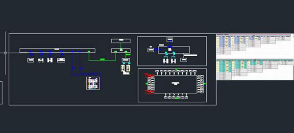 2025光储充系统一次和通讯回路CAD图纸