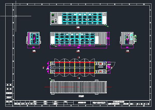 85MWh储能集装箱外形图