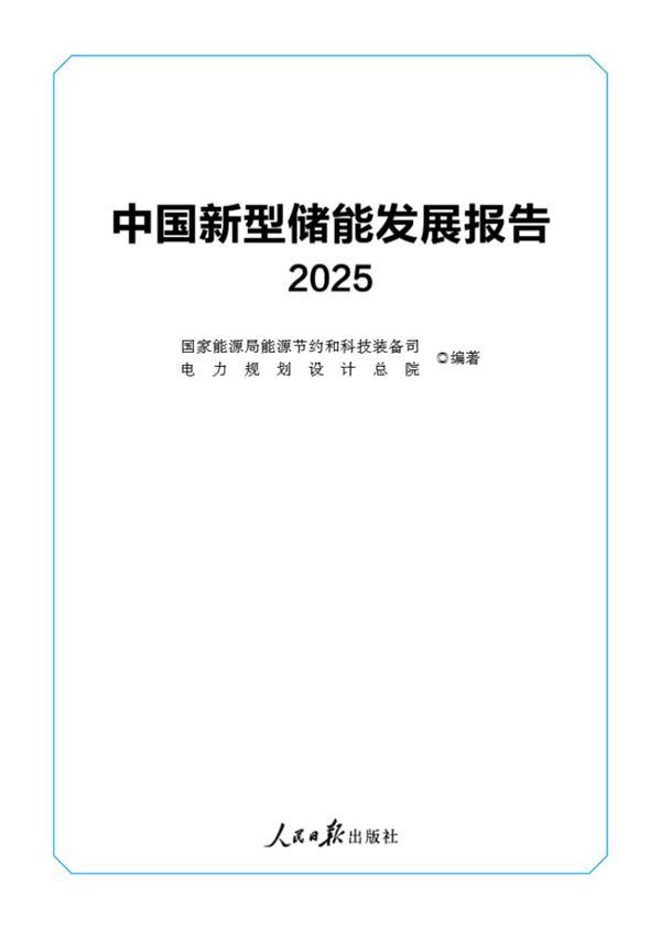 中国新型储能发展报告(2025)