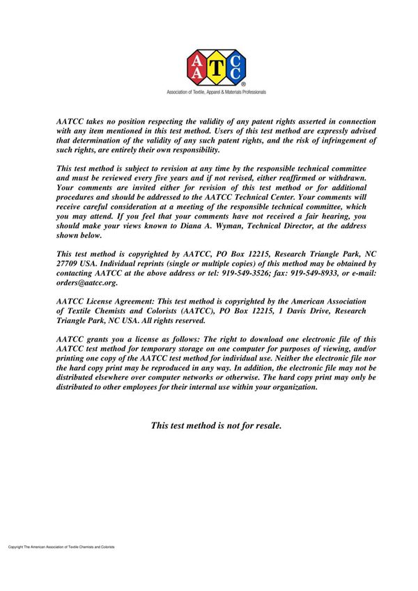 AATCC 199-2018(E2019) Test Method for Drying Time of Textiles  Moisture Analyzer
